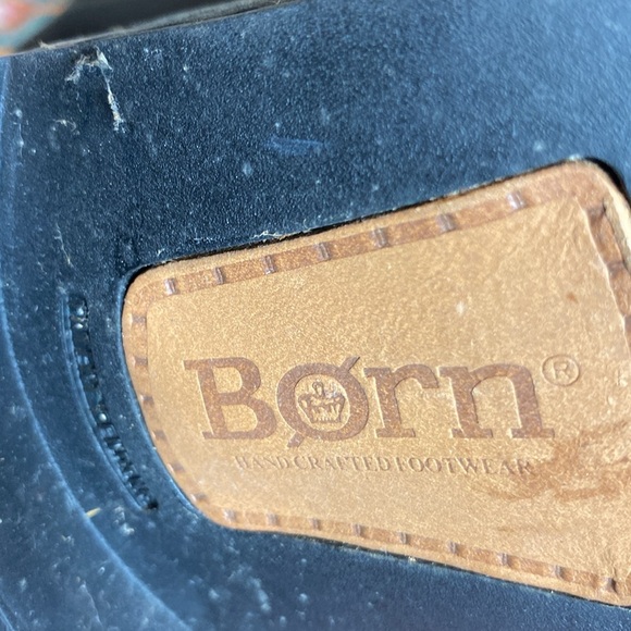 BORN BLACK LEATHER KNEE HIGH WOMEN BOOTS SIZE 9.5 - Picture 10 of 13